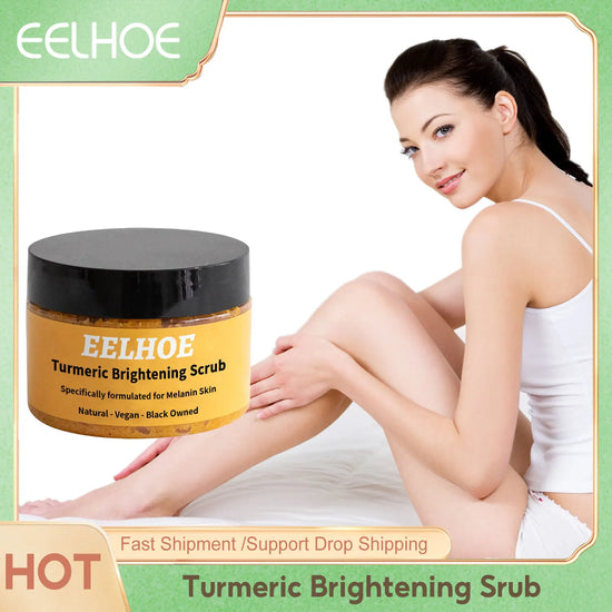 Gommage Éclaircissant Vitamine E & Curcuma - Exfoliation & Éclat, 100g