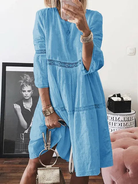 Robe Midi Boho pour Femmes Dos Nu Sexy