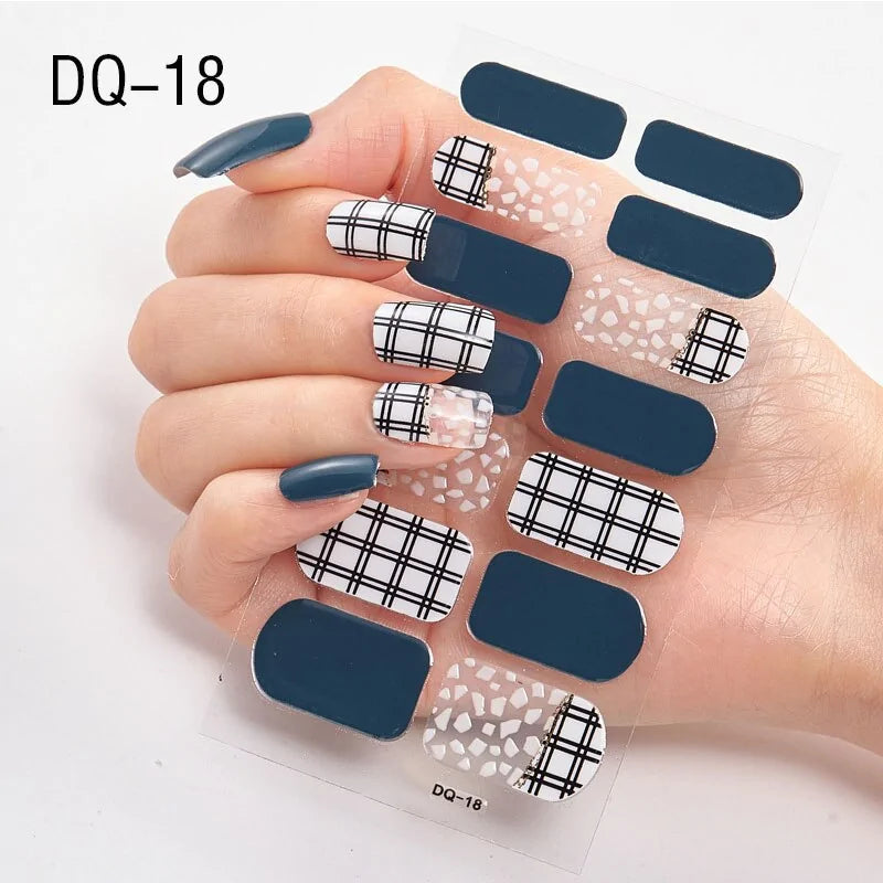 "Autocollants Nail Art Pailletés"