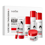 Kojic Acid Lightening Treatment Set - Cleanser, Serum, Creams &amp; Toner