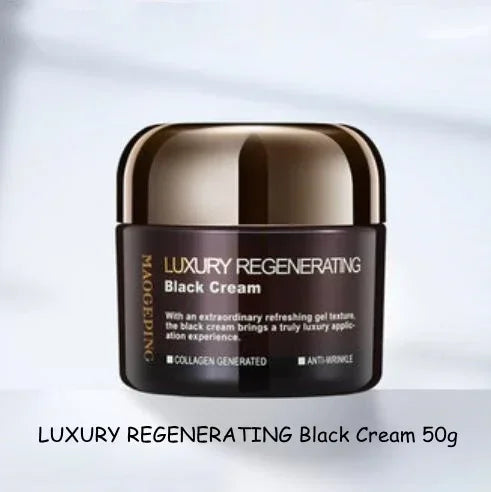 "Crème Noire Régénérante de Nuit MAOGEPING LUXURY : Hydratante, Nourrissante, Raffermissante, Réparatrice"