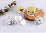 10g Clear Octagonal Jar with Gold Lid - For Cream, Makeup &amp; Jewelry