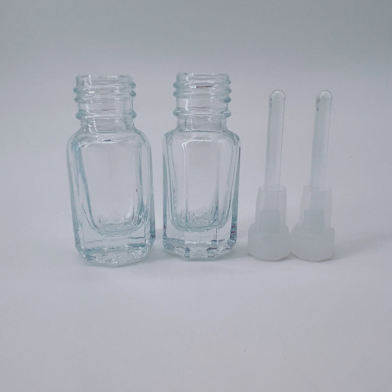 Lot de 10 Bouteilles en Verre 3 ml avec Pipette - Parfum, Huiles Essentielles & Cosmétiques