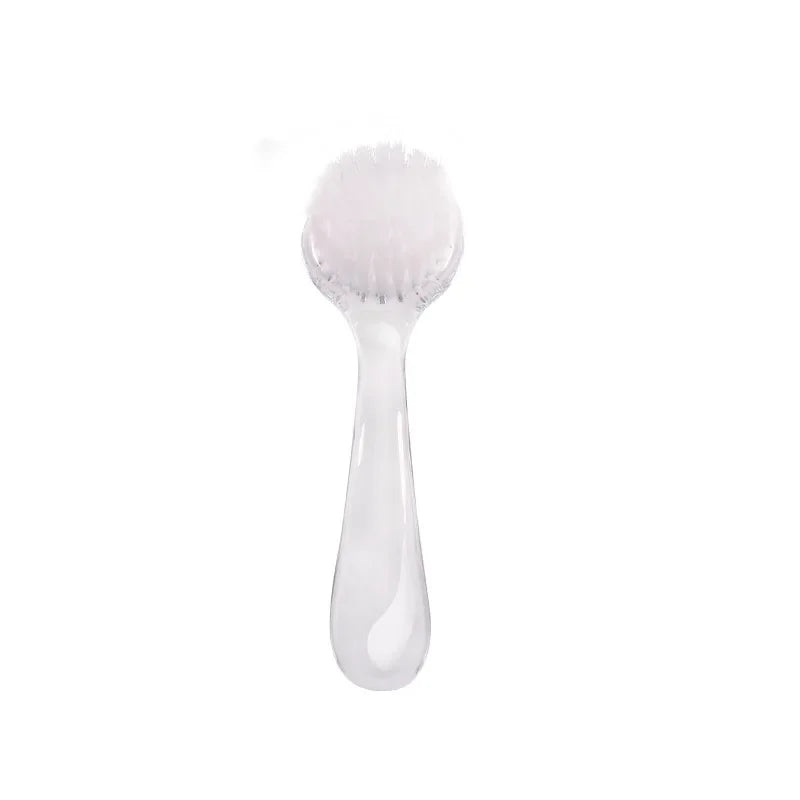 1PC Brosse Douce pour Ongles, Brosse de Nettoyage pour Gel en Art Ongulaire, Poudre et Poussière, avec Poignée en Plastique, Brosse de Soins des Ongles, Tête Ronde, Brosse de Maquillage