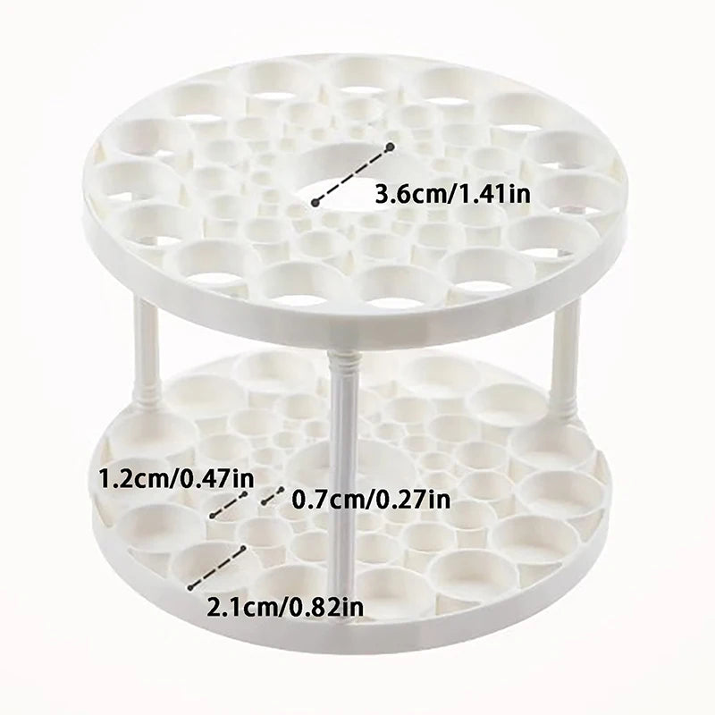 Boîte de Rangement Multifonction pour Pinceaux de Maquillage - Grande Capacité