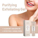 Gel Exfoliant Réducteur de Pores, Répare les Rougeurs, Nettoyage Profond, Élimine les Peaux Mortes, Atténue les Taches Brunes, Éclaire et Hydrate, Gommage Peeling pour le Visage