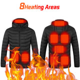 Veste moto chauffante USB unisexe, 21 zones de chaleur, idéale pour l'hiver.