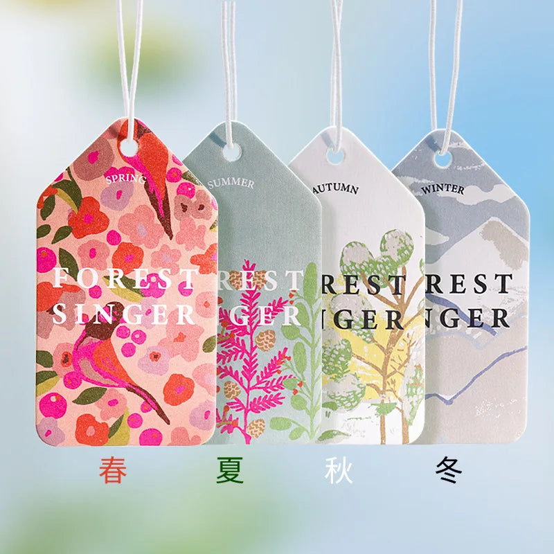 Air Freshener Four Seasons - Long-lasting Car Perfume Pendant, Aromatherapy Fragrance, 1/3/4/8PCS