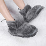 Chaussures chauffantes USB, pantoufles en peluche Wskins hiver