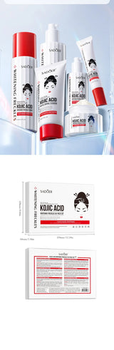 Kojic Acid Lightening Treatment Set - Cleanser, Serum, Creams &amp; Toner