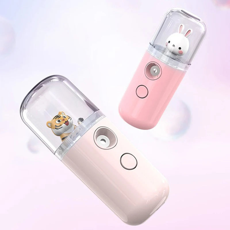 Vaporisateur Facial Miniature USB - Brumisateur Rechargeable pour Hydratation du Visage