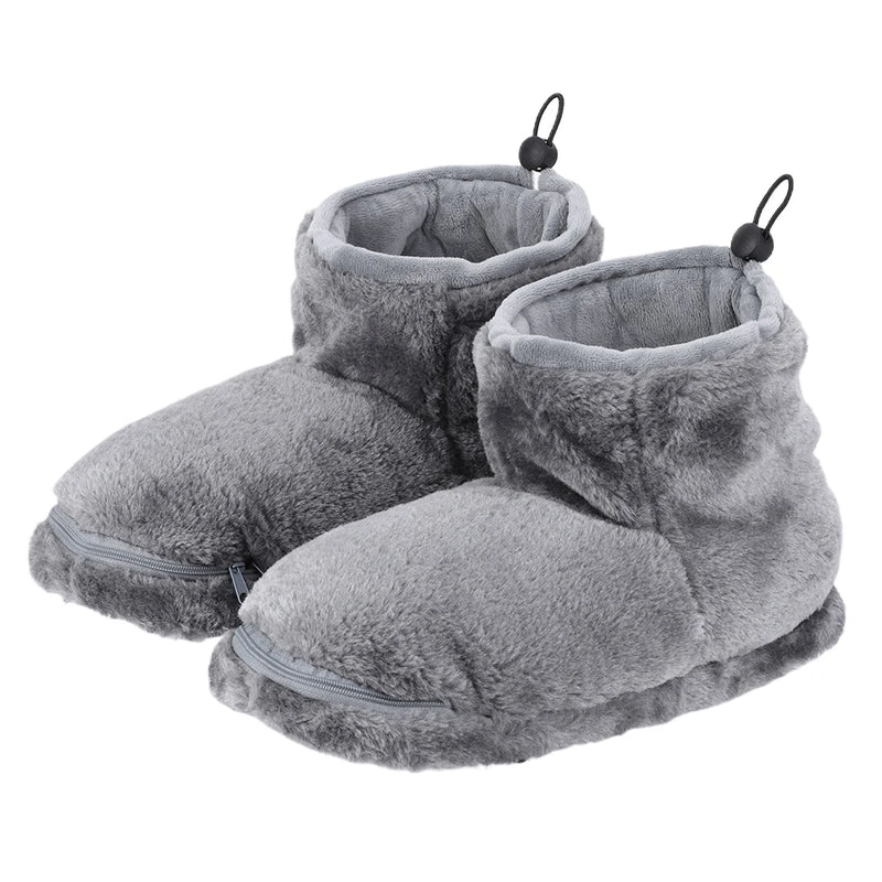 Chaussures chauffantes USB, pantoufles en peluche Wskins hiver