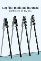 Ensemble de 50 Brosses de Maquillage à Tête Flexible - Accessoires pour Cils et Extensions