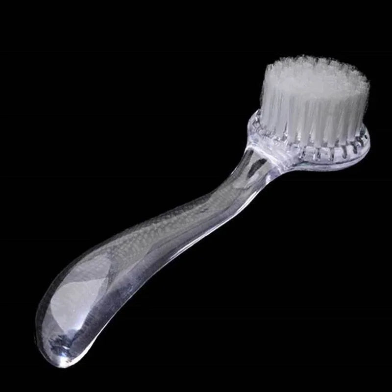 1PC Brosse Douce pour Ongles, Brosse de Nettoyage pour Gel en Art Ongulaire, Poudre et Poussière, avec Poignée en Plastique, Brosse de Soins des Ongles, Tête Ronde, Brosse de Maquillage