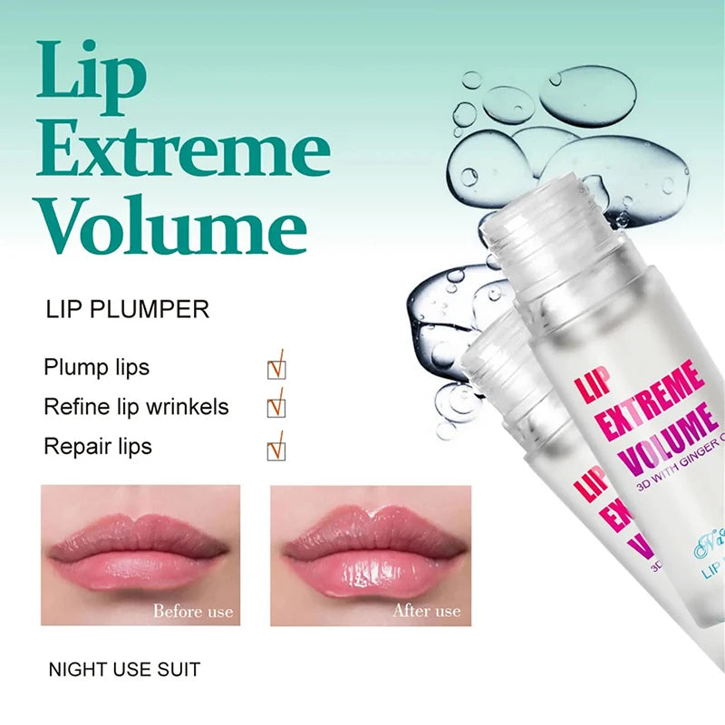 Long Lasting Lip Plumping Oil Serum - Instant Volumizing Essence, Repairs Lip Fine Lines, Increases Elasticity, Sexy Lip Balm