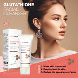 "Kit Visage Glutathion 4PCS : Blanchiment de la Peau, Hydratation, Toner, Sérum, Crème, Nettoyant – Soins de la Peau pour Femmes"