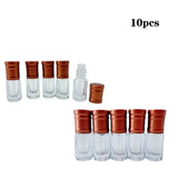 Lot de 10 Bouteilles en Verre 3 ml avec Pipette - Parfum, Huiles Essentielles & Cosmétiques