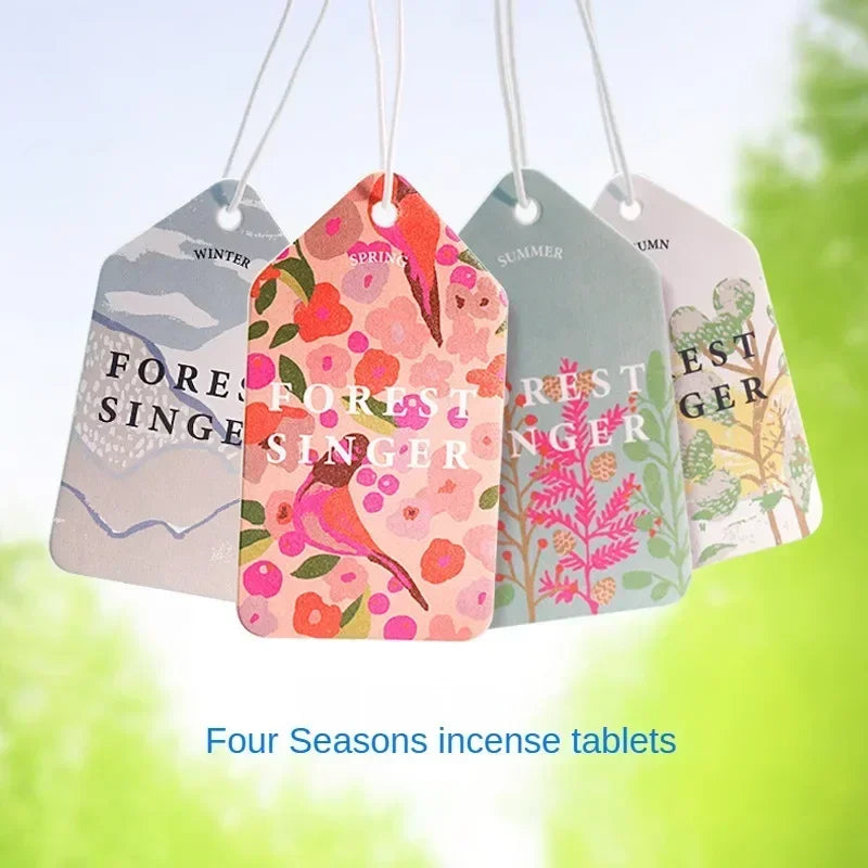 Air Freshener Four Seasons - Long-lasting Car Perfume Pendant, Aromatherapy Fragrance, 1/3/4/8PCS