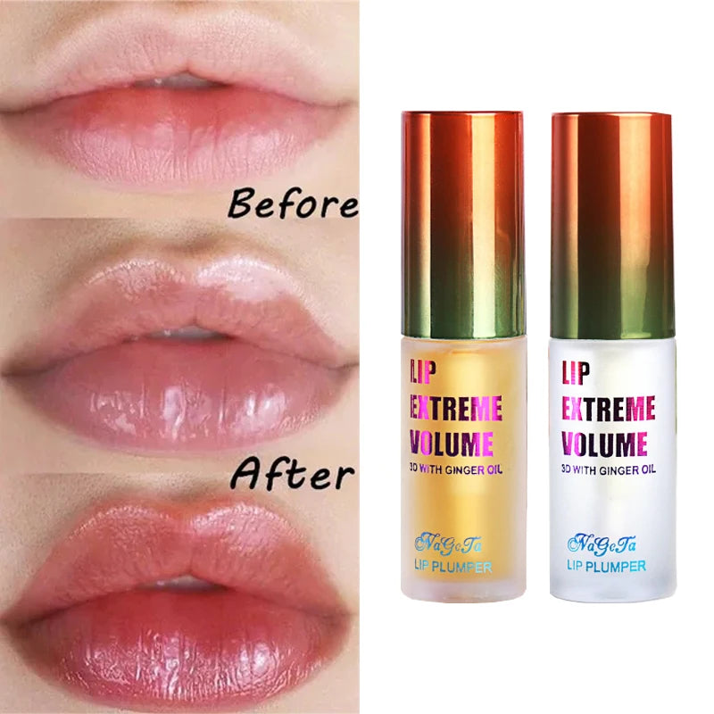 Long Lasting Lip Plumping Oil Serum - Instant Volumizing Essence, Repairs Lip Fine Lines, Increases Elasticity, Sexy Lip Balm