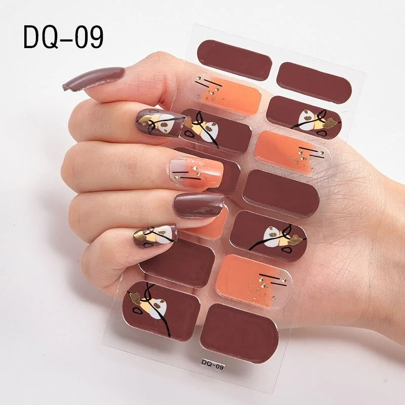 "Autocollants Nail Art Pailletés"