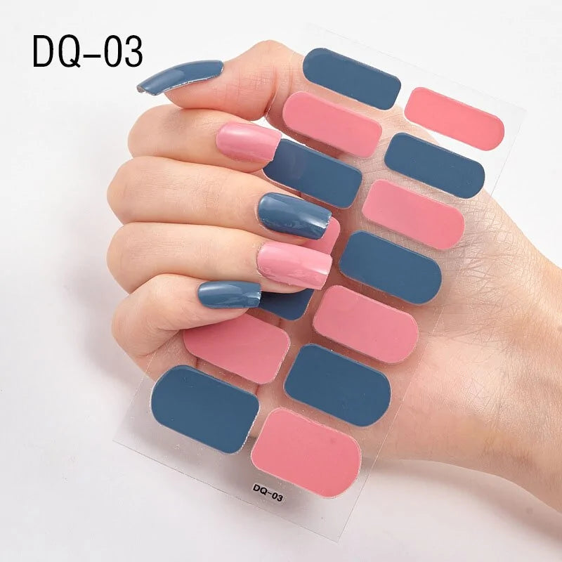 "Autocollants Nail Art Pailletés"